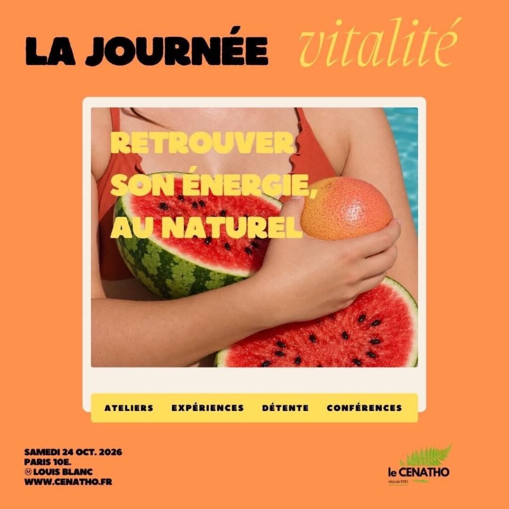 Affiche de la Journée Vitalité du CENATHO organisée le 24 octobre 2026 à Paris